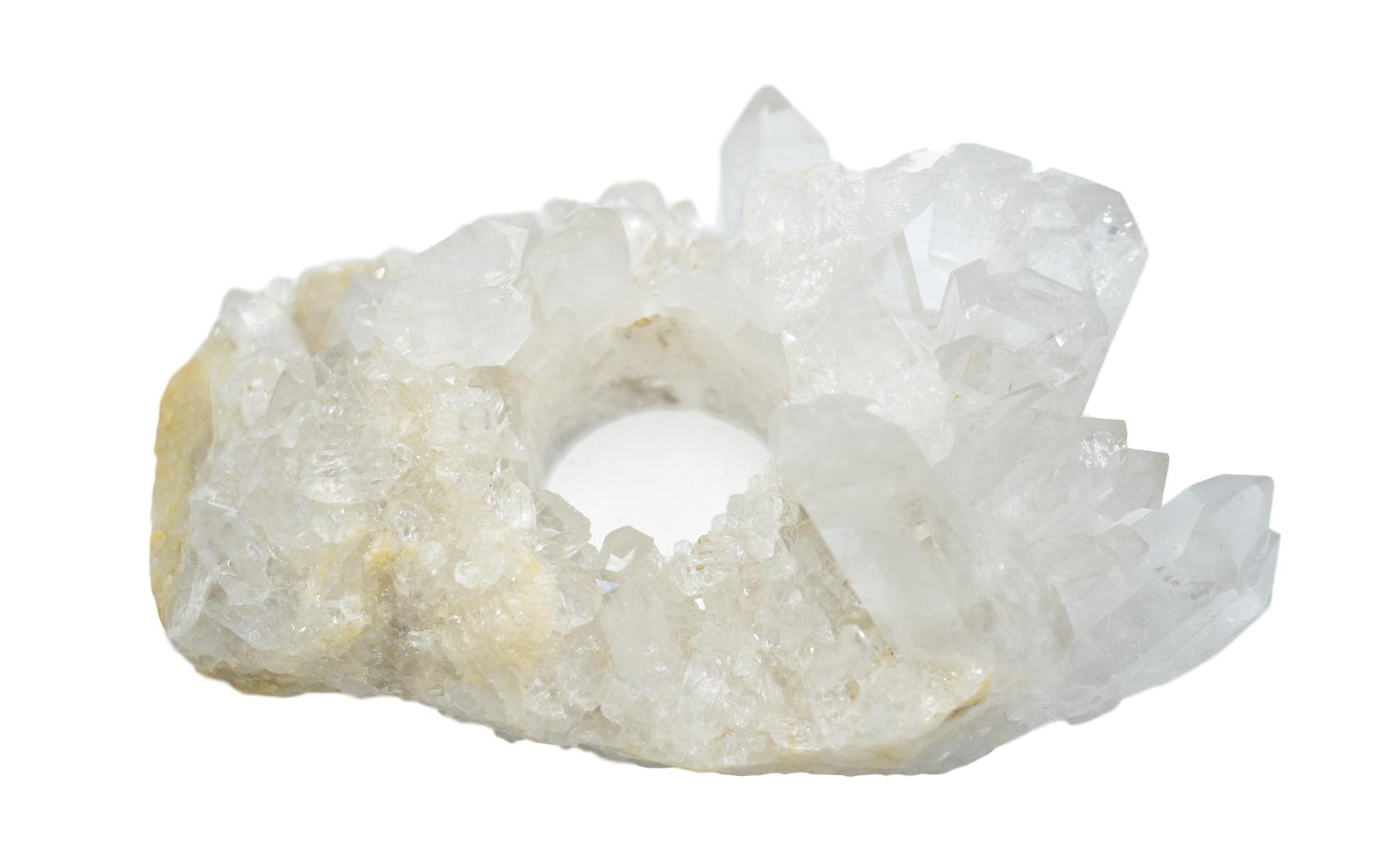 Quartz Cluster Tea Light Holder