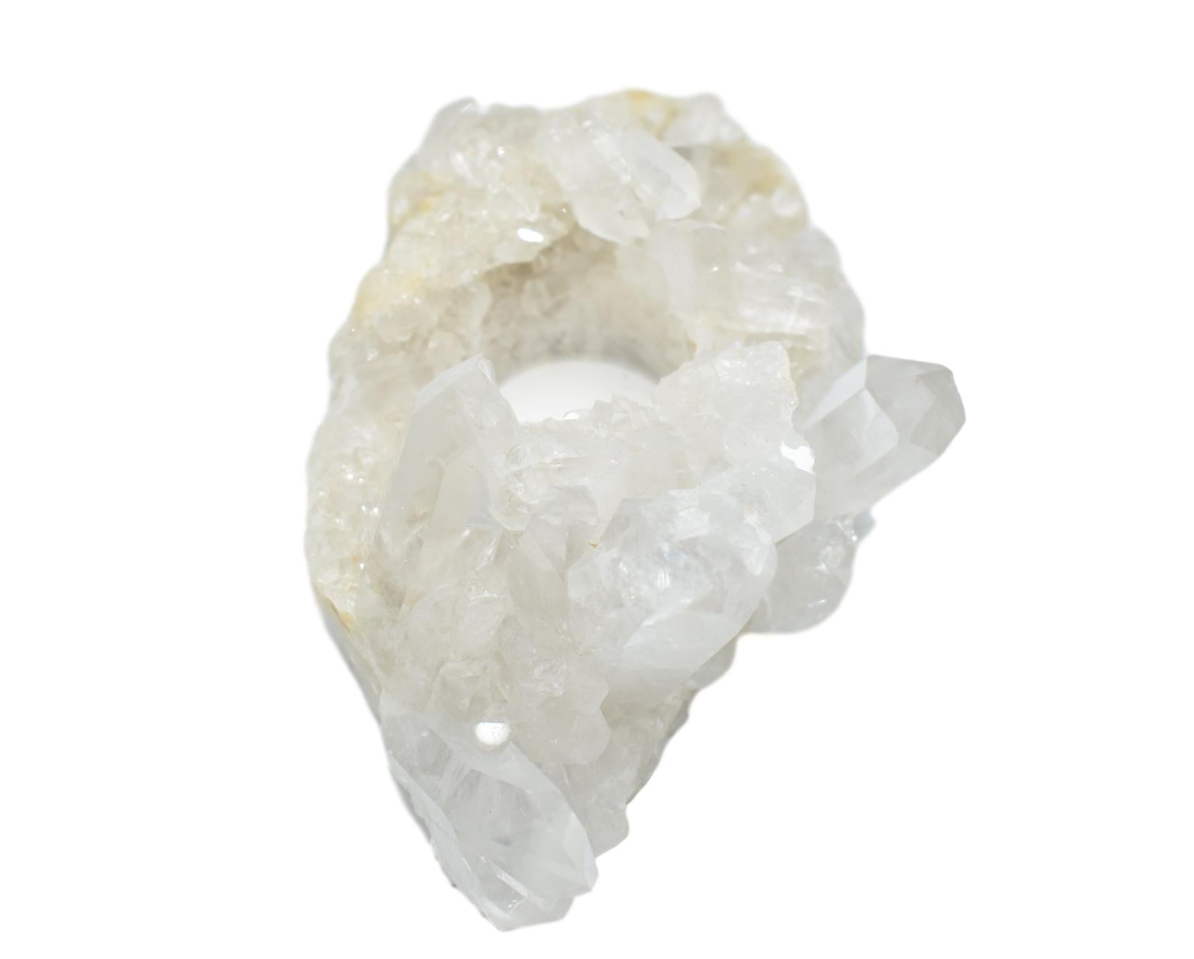 Quartz Cluster Tea Light Holder