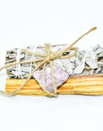 Palo Santo, Sage & Crystal Smoke Cleansing Bundle