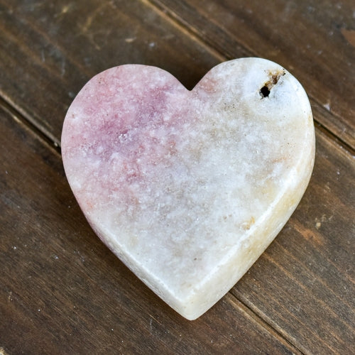 Pink Amethyst Heart Crystal