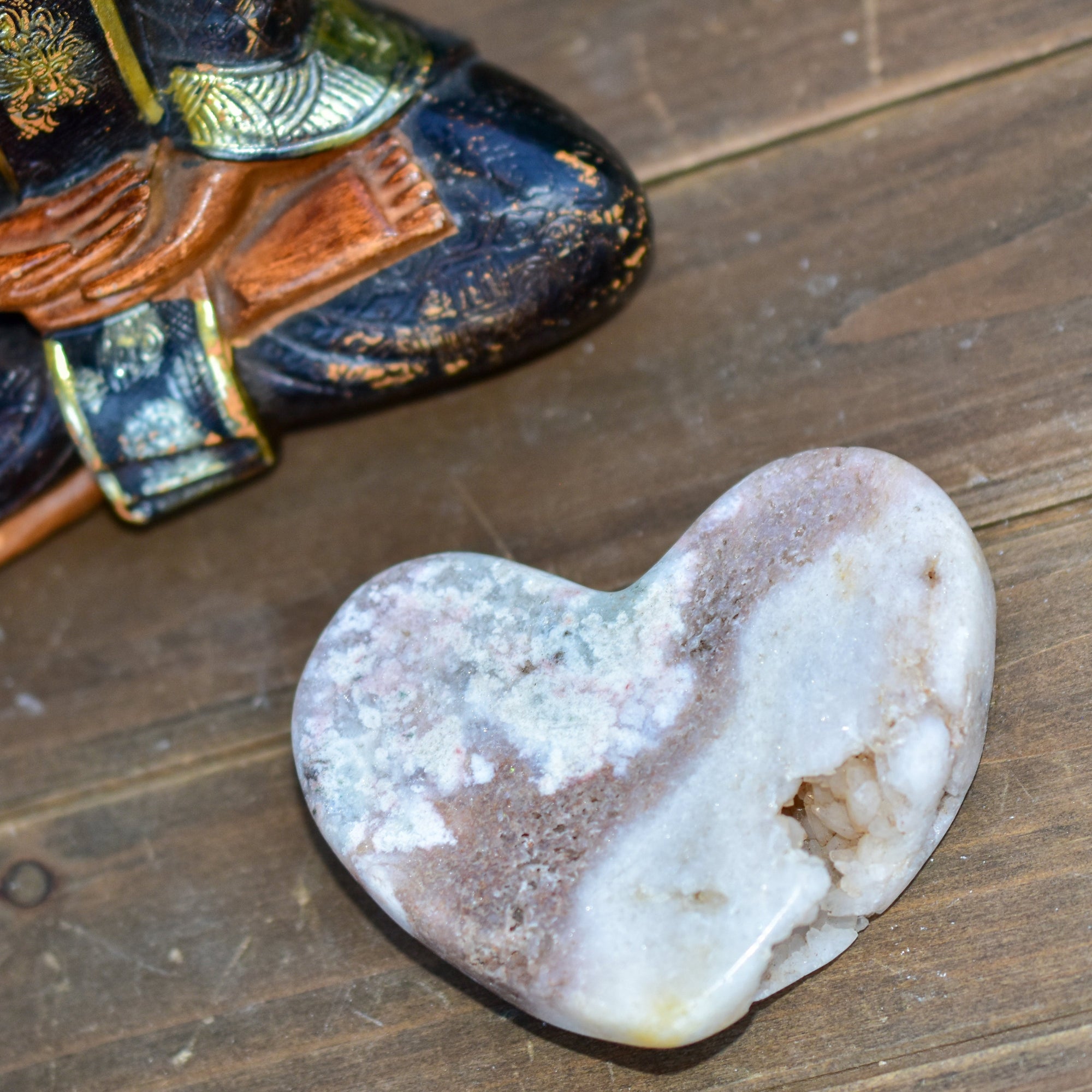 Pink Amethyst Heart Crystal