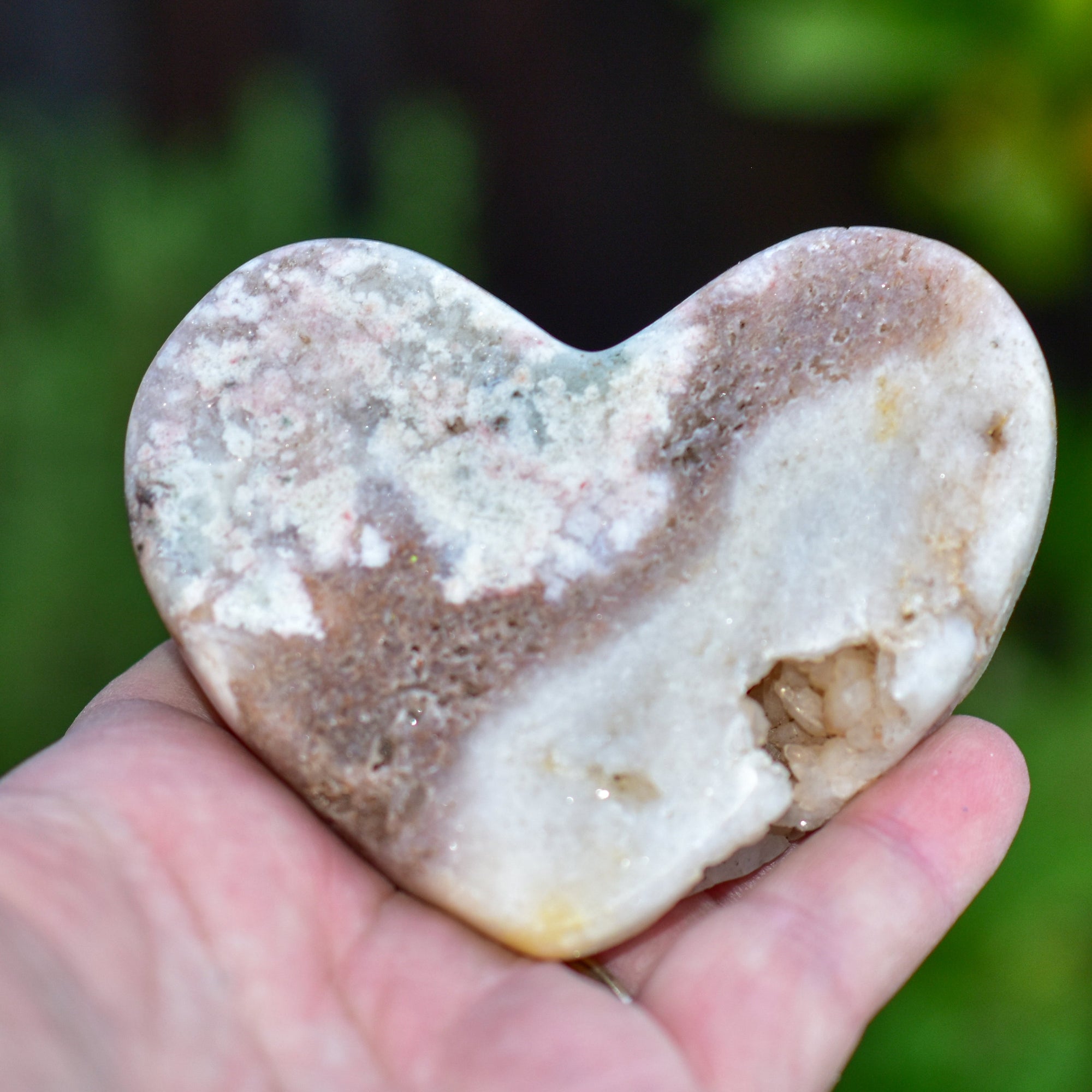 Pink Amethyst Heart Crystal