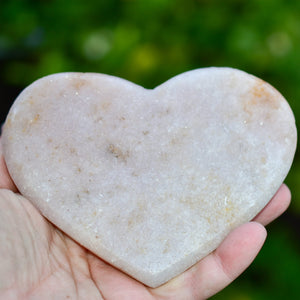 Pink Amethyst Heart Crystal