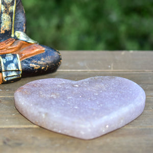 Pink Amethyst Heart Crystal