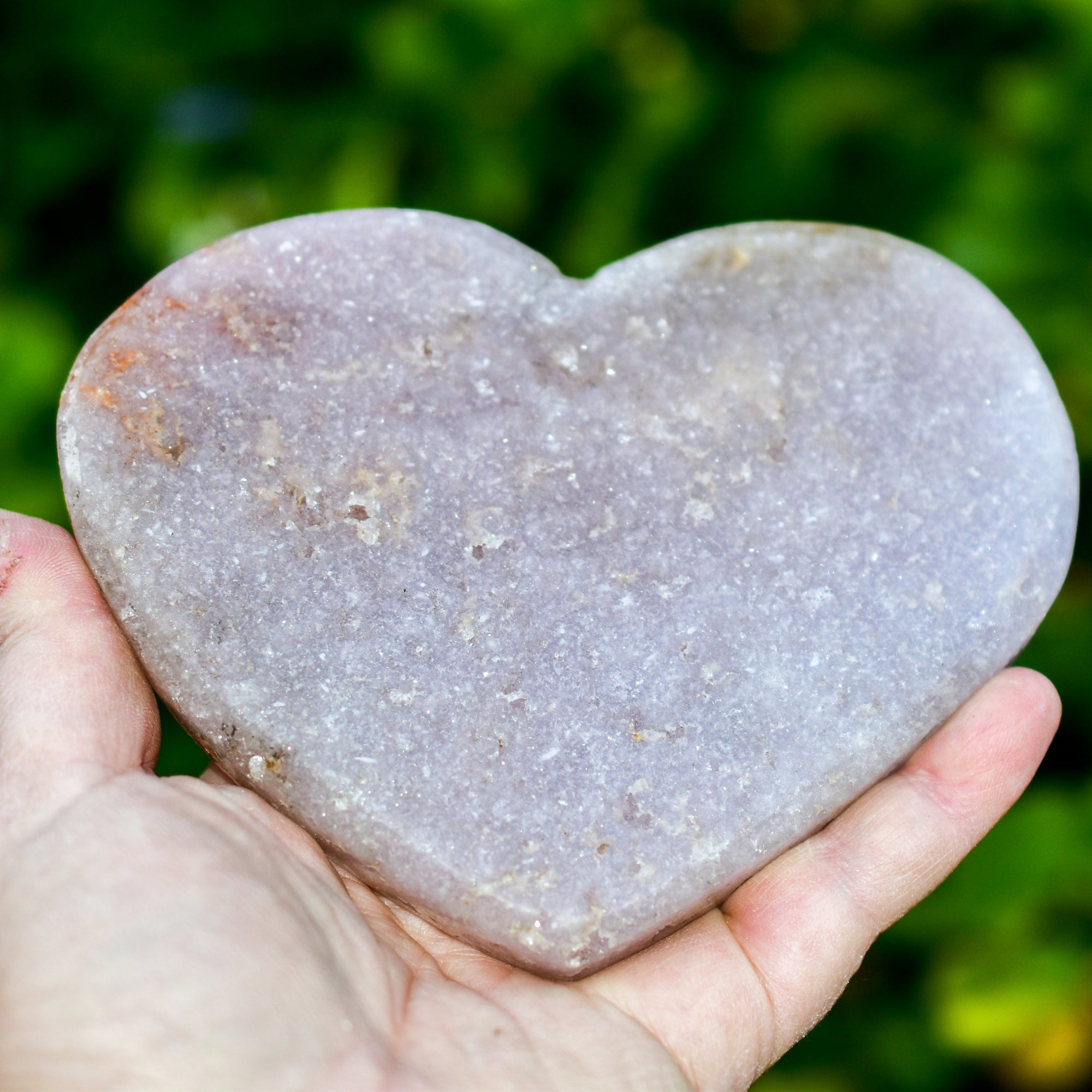 Pink Amethyst Heart Crystal