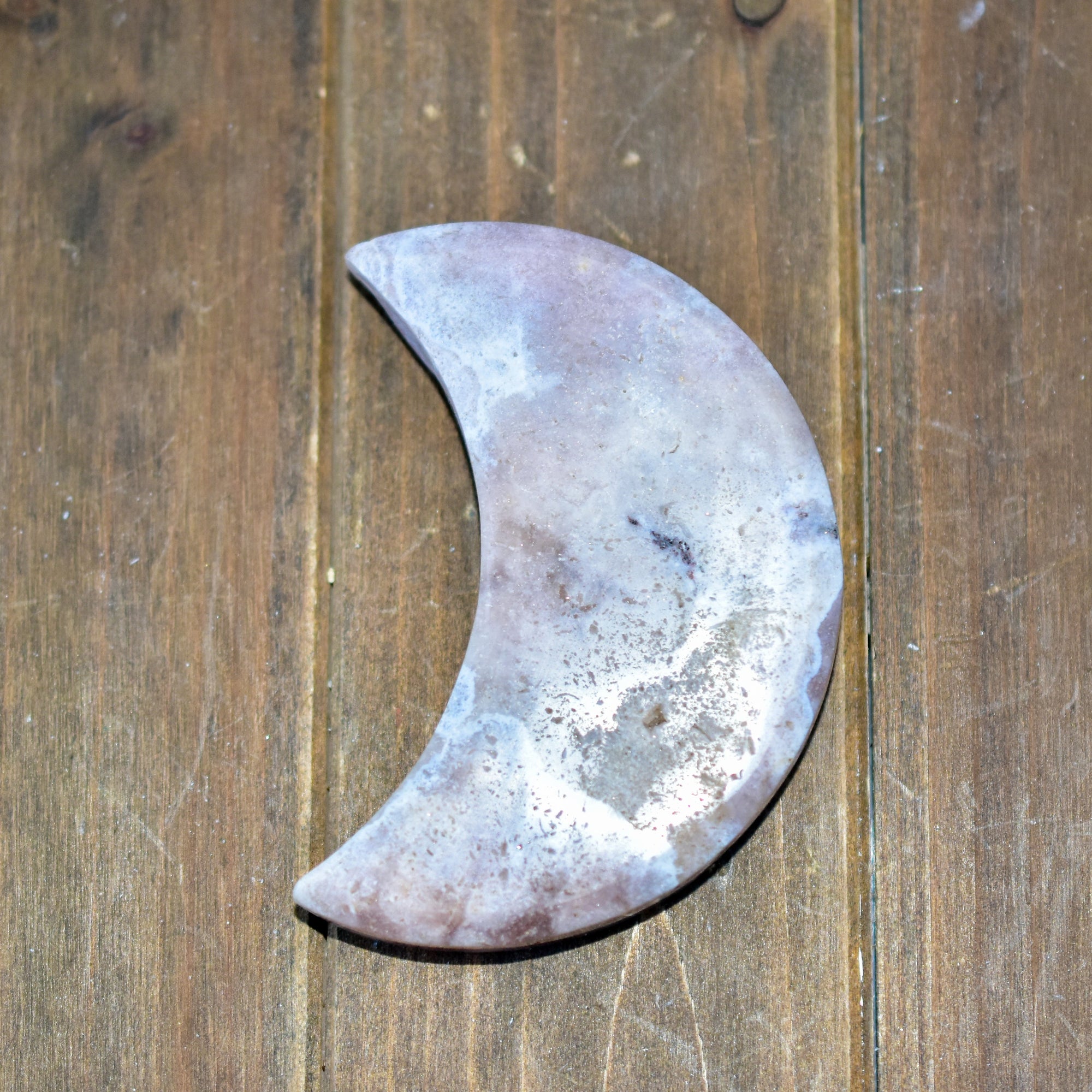 Pink Amethyst Crescent Moon