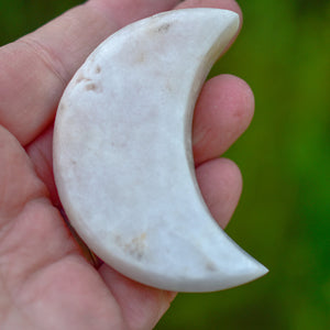 Pink Amethyst Crescent Moon