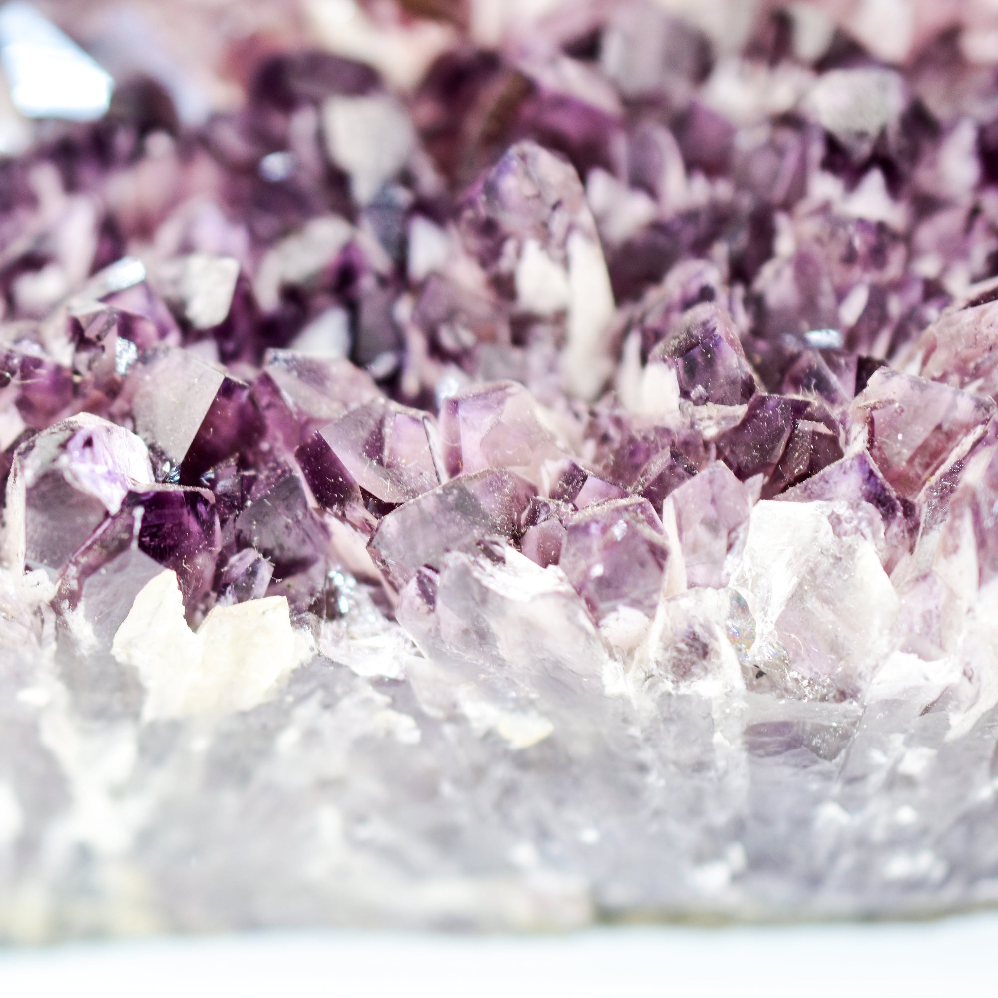 Large Elestial Amethyst Cluster Display Piece