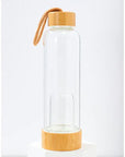 Crystal Infusing Glass Water Bottle