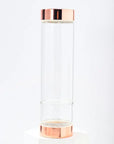 Crystal Infusing Glass Water Bottle