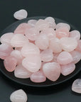 Rose Quartz Puffy Hearts