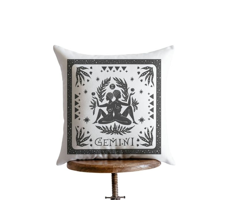 Gemini Block Print Pillow