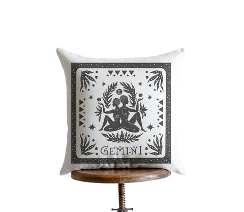 Gemini Block Print Pillow