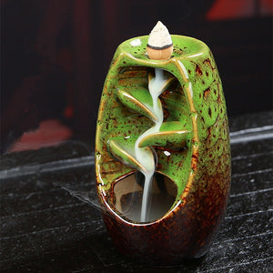 Ceramic Waterfall Backflow Incense Holder