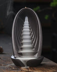 Clay Waterfall Backflow Incense Holder