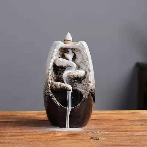 Ceramic Waterfall Backflow Incense Holder