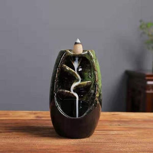 Ceramic Waterfall Backflow Incense Holder