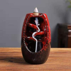 Ceramic Waterfall Backflow Incense Holder