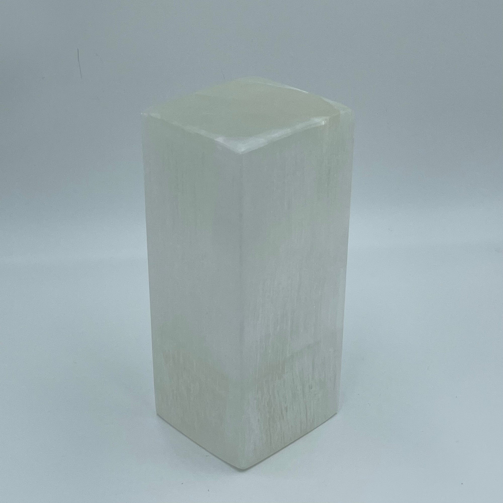 Selenite Block Lamp