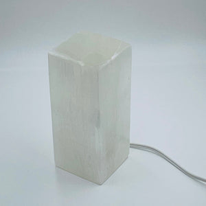 Selenite Block Lamp