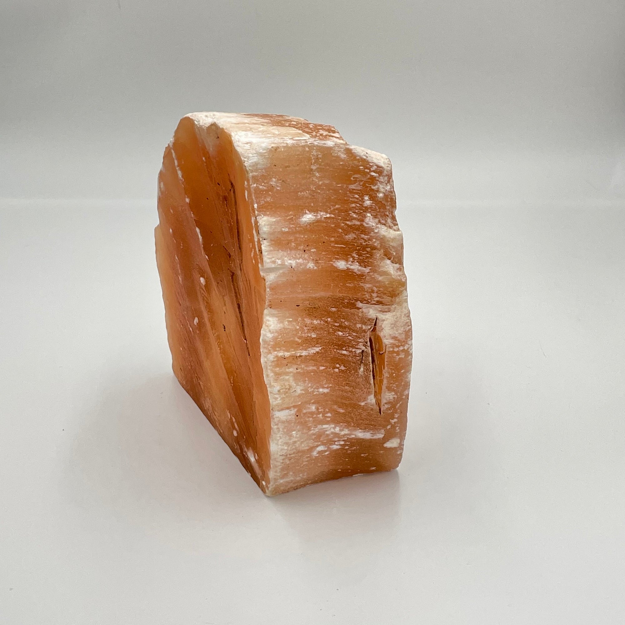 Orange Selenite Lamp