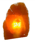 Orange Selenite Lamp