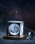 3D Moon Cube LED Light