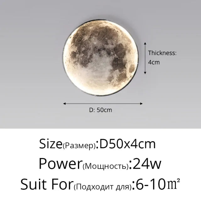 Full Moon LED Wall Light