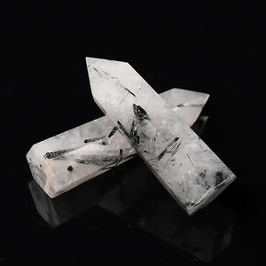 Tourmalinated Quartz Points