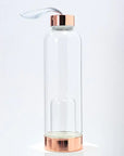 Crystal Infusing Glass Water Bottle