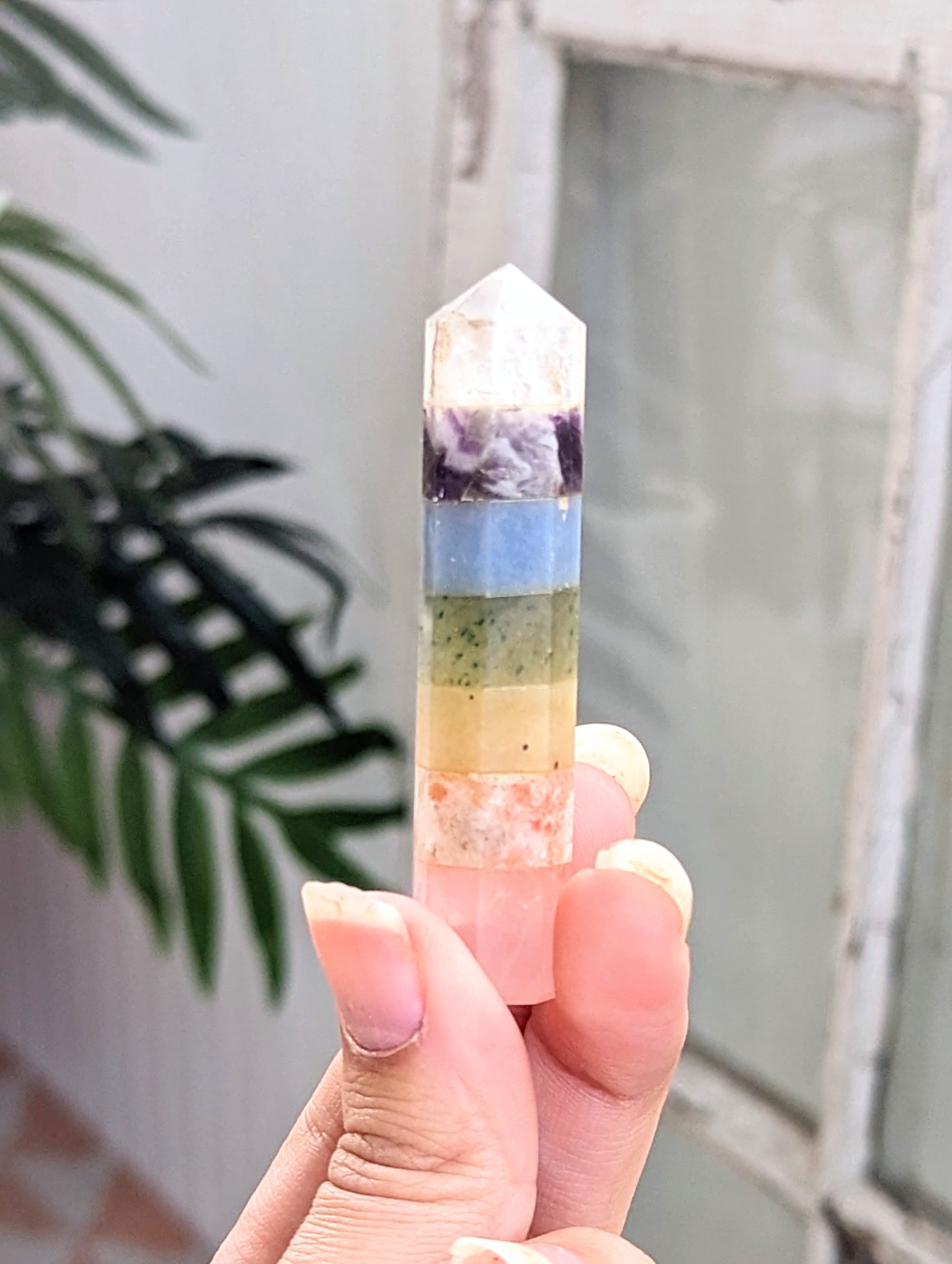 Pastel Rainbow Chakra Wand