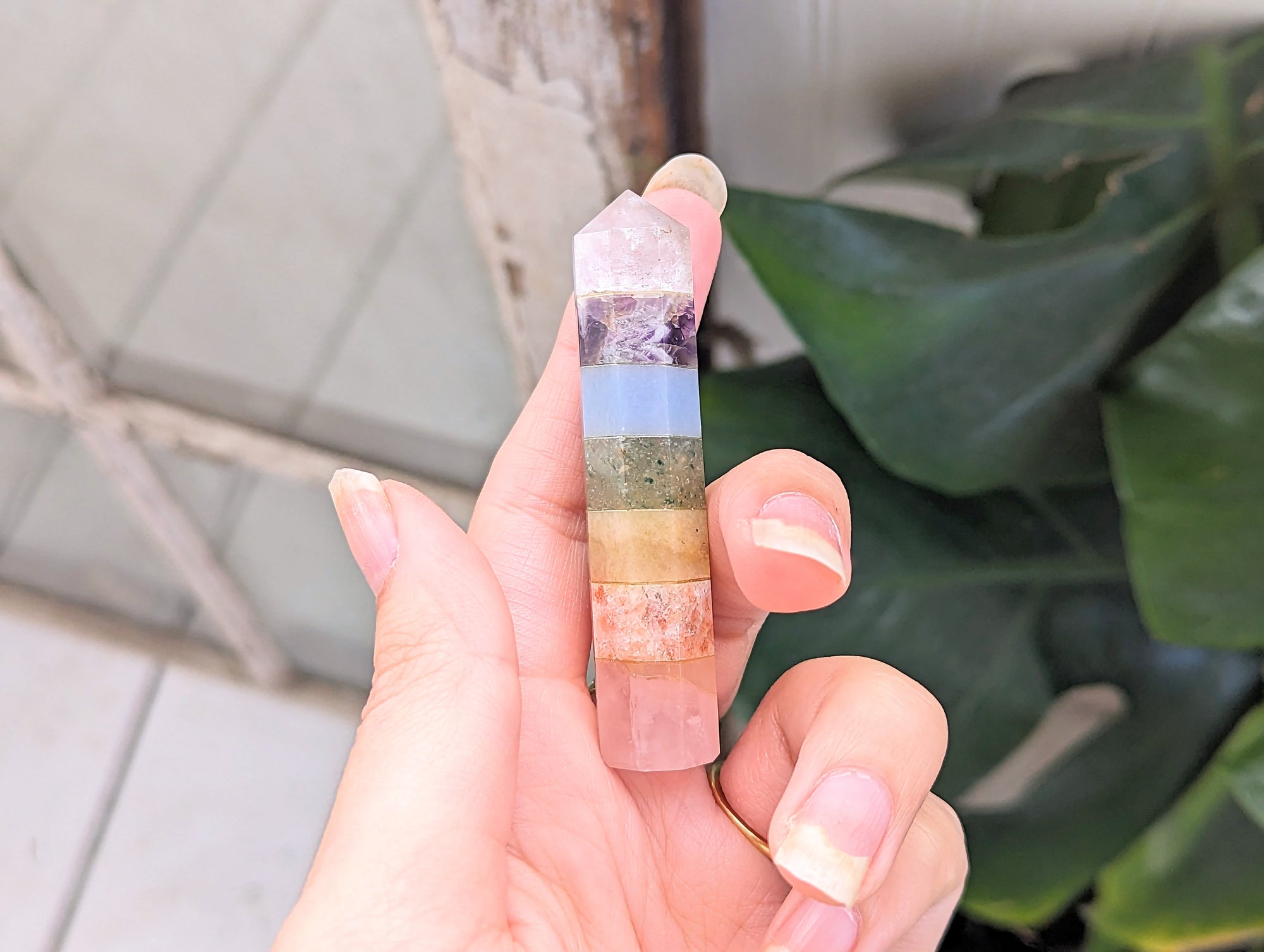 Pastel Rainbow Chakra Wand