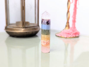 Pastel Rainbow Chakra Wand