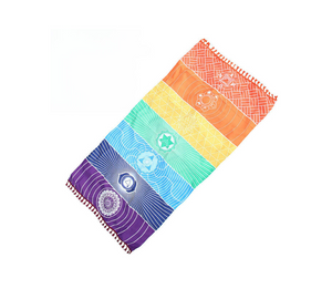 Rainbow Chakra Beach Mat