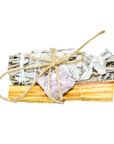 Palo Santo, Sage & Crystal Smoke Cleansing Bundle