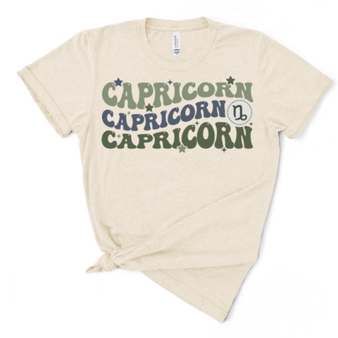 Retro Capricorn Graphic Tee