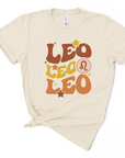 Retro Leo zodiac lifestyle t-shirt