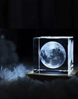 3D Moon Cube LED Light