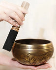 Flower of Life Brass Singing Bowl