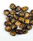 Gold Engraved Crystal Runes