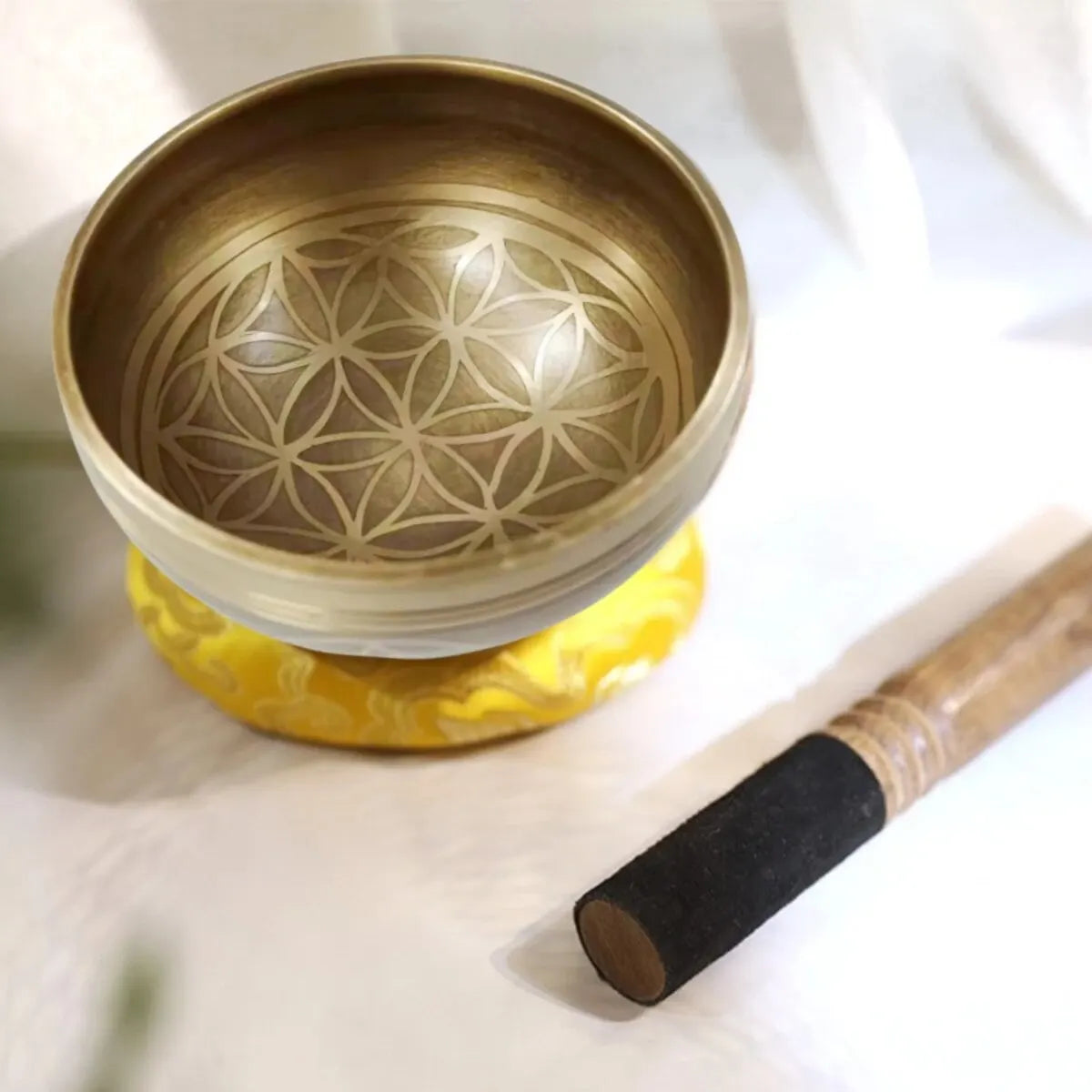 Flower of Life Brass Singing Bowl