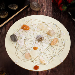 Flower of Life Crystal Grid Board