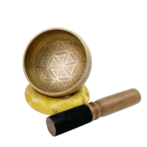 Flower of Life Brass Singing Bowl