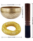 Flower of Life Brass Singing Bowl