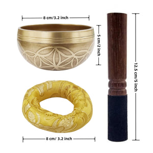 Flower of Life Brass Singing Bowl