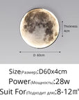 Full Moon LED Wall Light