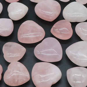 Rose Quartz Puffy Hearts