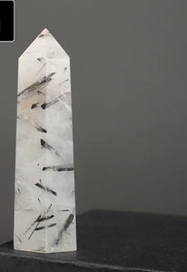 Tourmalinated Quartz Points