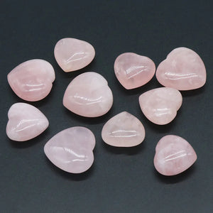 Rose Quartz Puffy Hearts