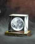 3D Moon Cube LED Light